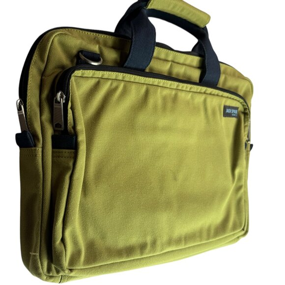 JACK SPADE Greene St. Messenger Bag. Green Canvas, Heavy Industrial. Durable. - Picture 4 of 10